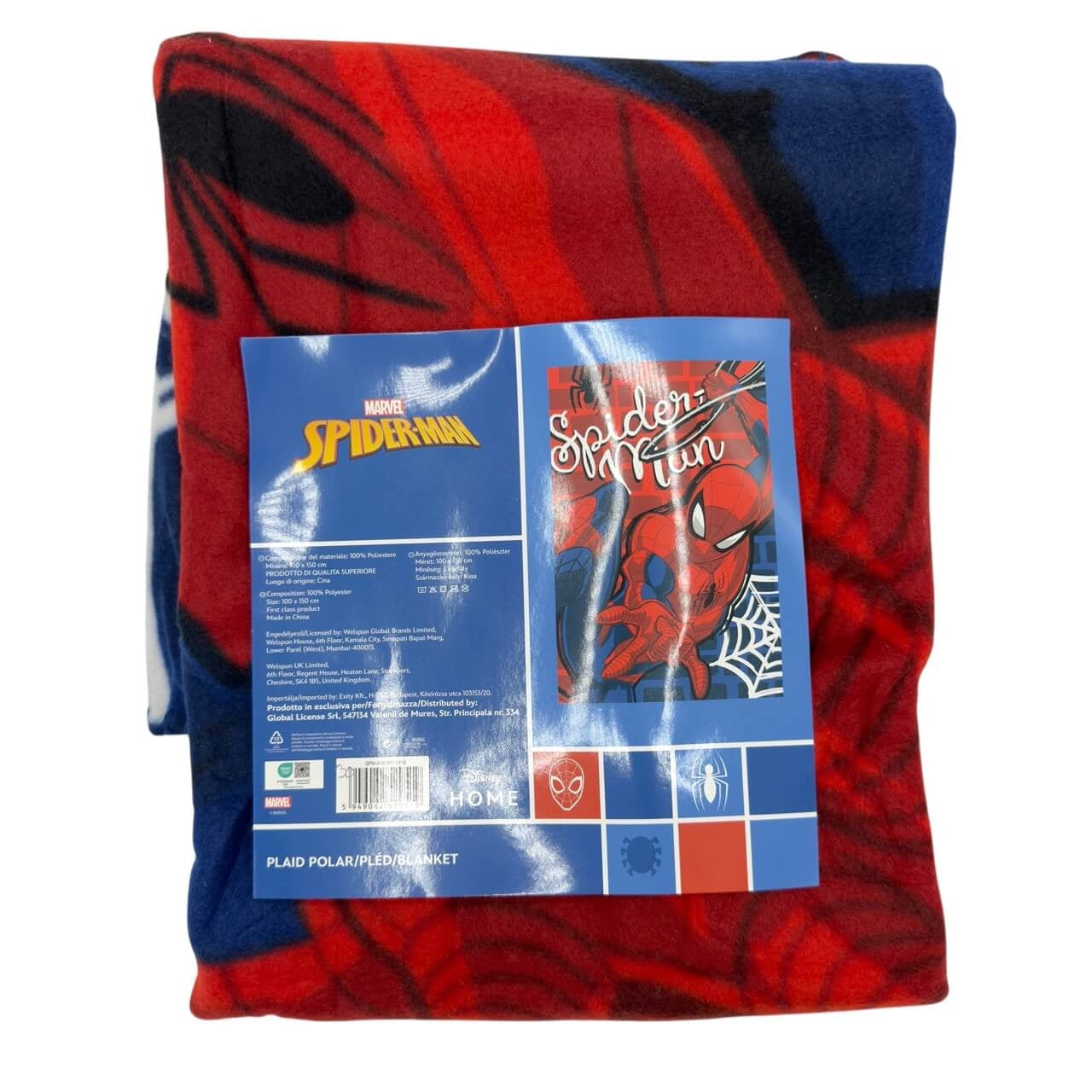 Plaid in pile Spider-Man