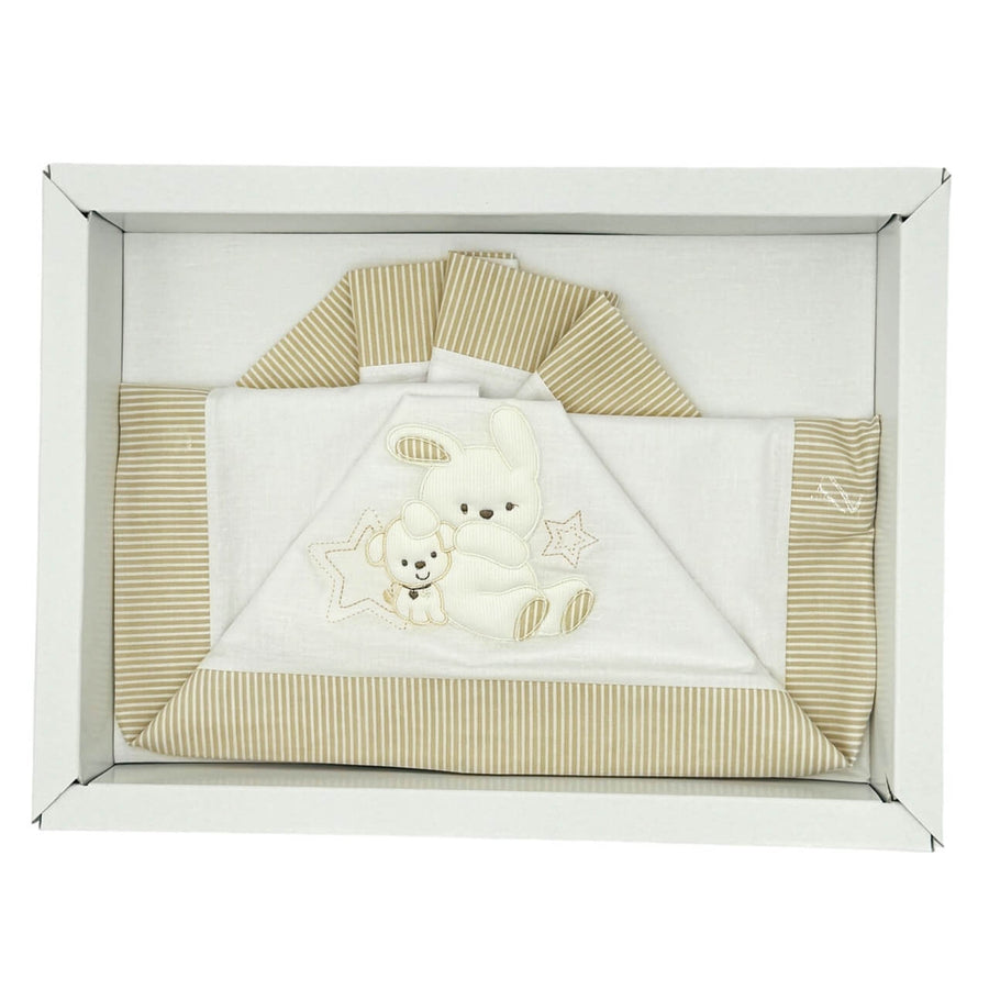Completo Culla/Lettino Pastello 100% Cotone