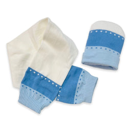 Set Cappello+ Sciarpa in Caldo Cotone 0/6 Mesi