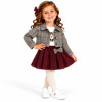 Completo Bambina Stile College con Gonna a Pieghe – Dafny