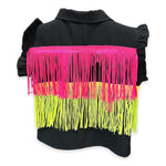 Camicia Con Balze Fluo Neonata