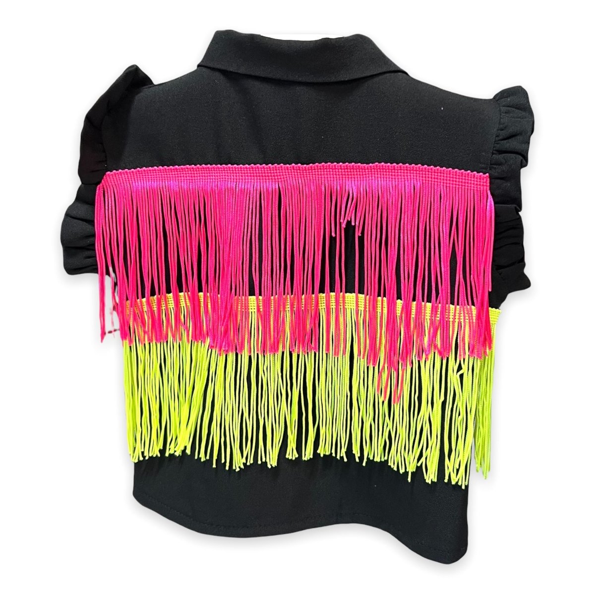 Camicia Con Balze Fluo Neonata