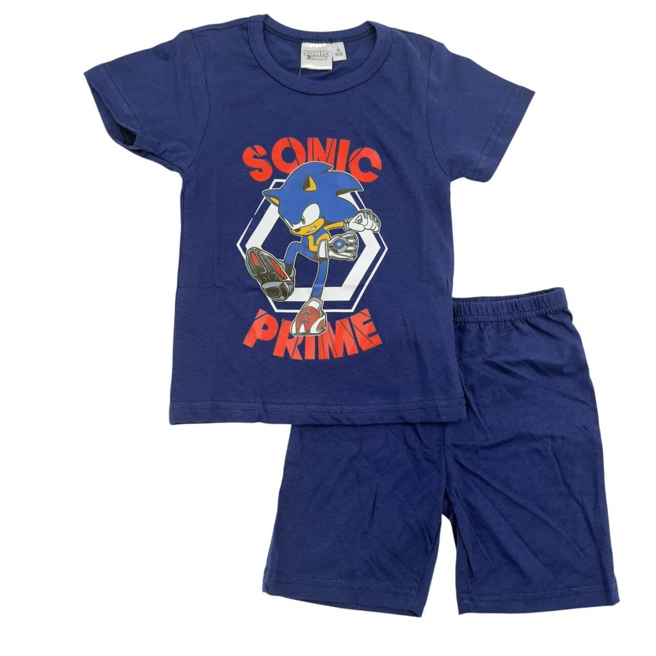 Completo Corto in Cotone Sonic