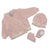 Golfino+Scarpette+Cappello in Misto Lana 0/6 Mesi