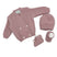 Set Golfino+Scarpette+Cappello in Misto Lana 0/6 Mesi