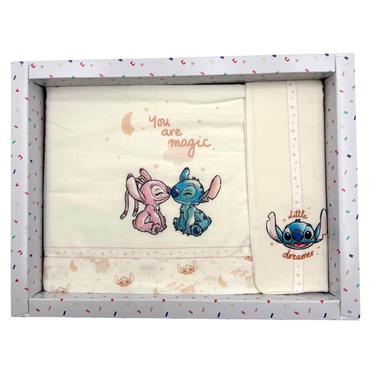 Completo Carrozzina Stitch Disney 100% Cotone
