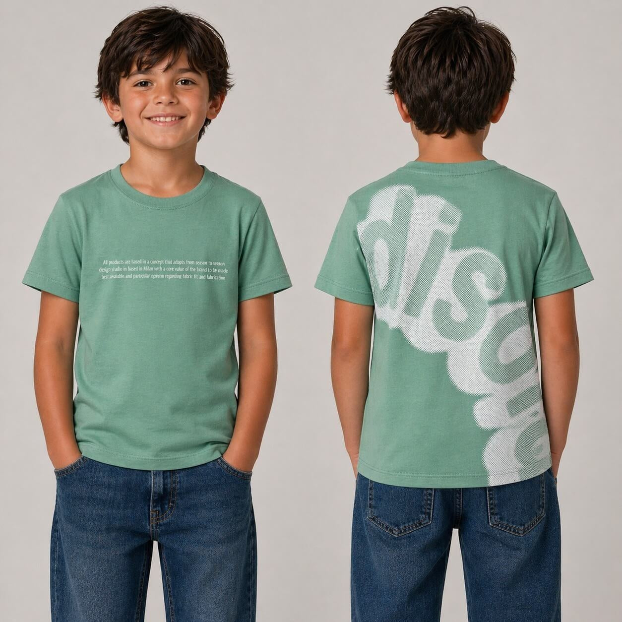 T-Shirt Bimbo Stampata fronte Retro