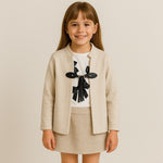 Cardigan + T-shirt Caldo cotone