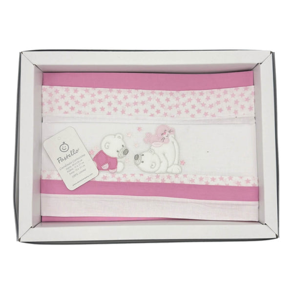 Completo Carrozzina Pastello 100% Cotone