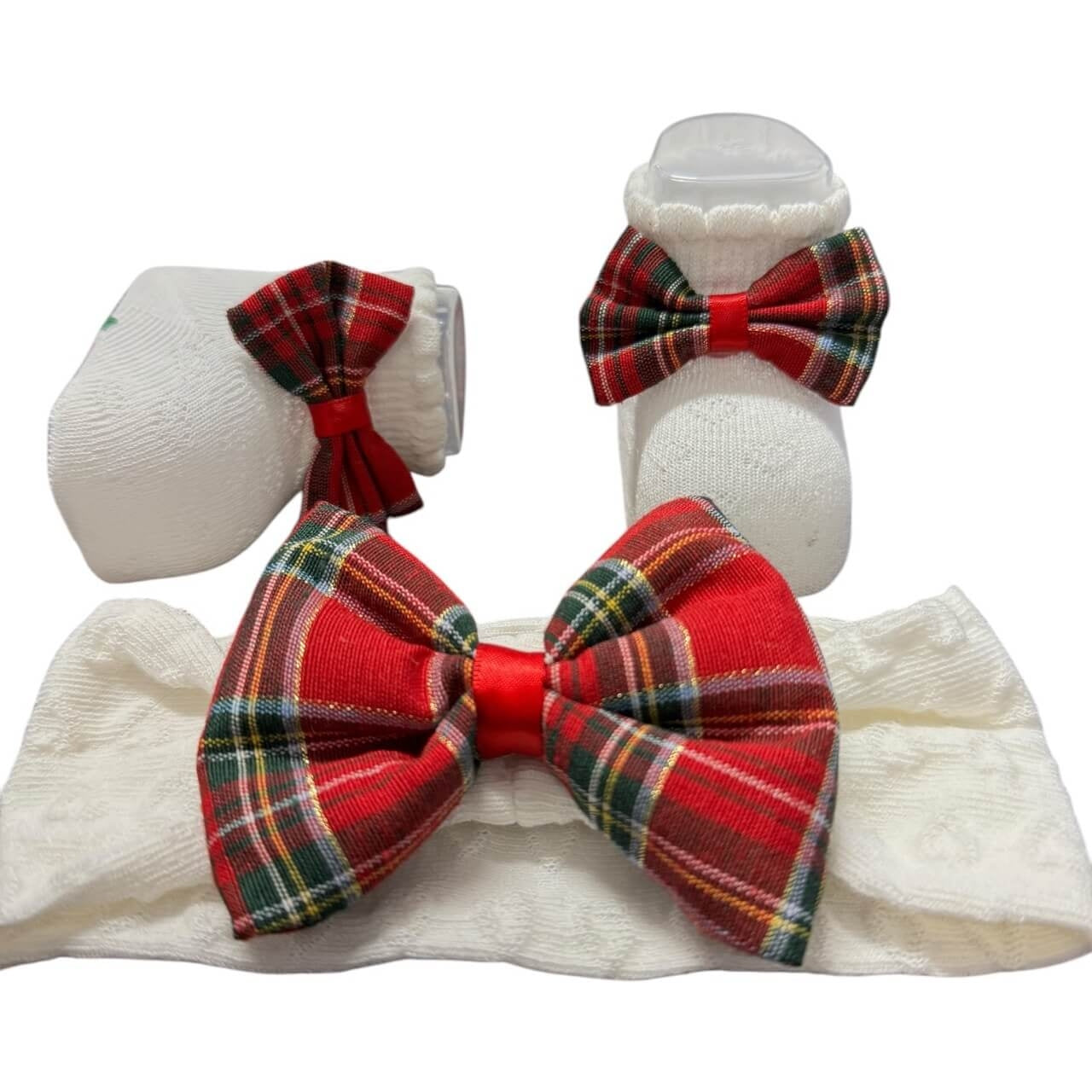 Set Scarpine + Fascia Neonata in Caldo cotone