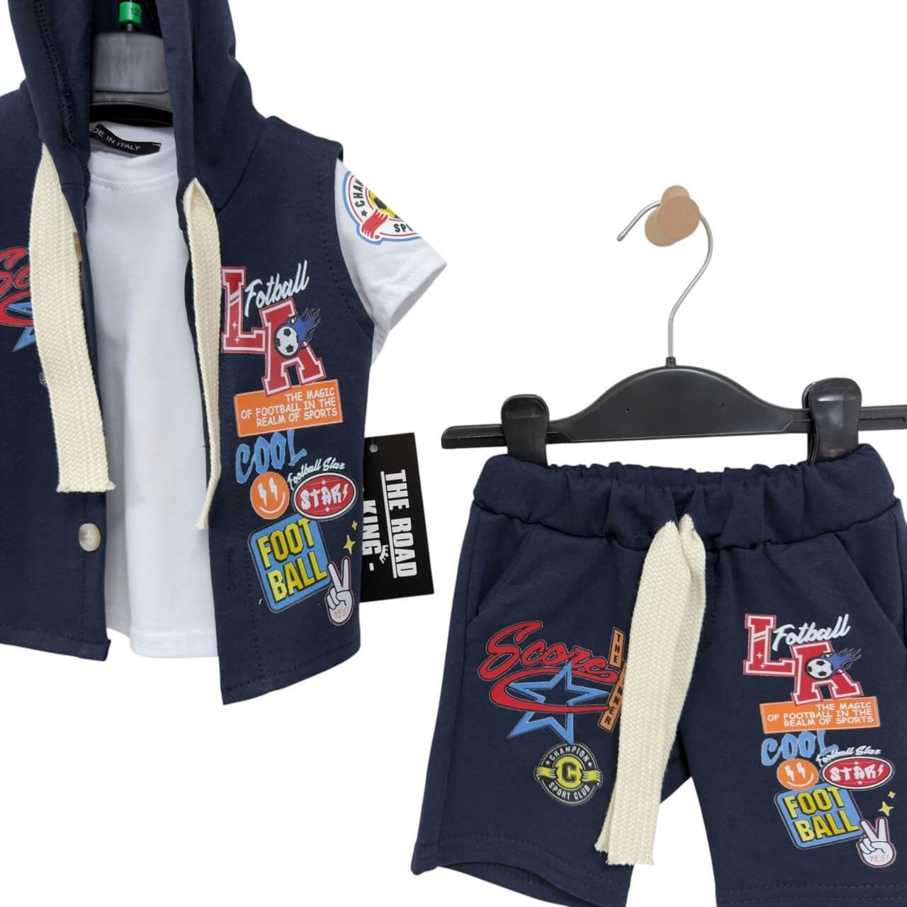 Completo 3 Pezzi Cotone neonato