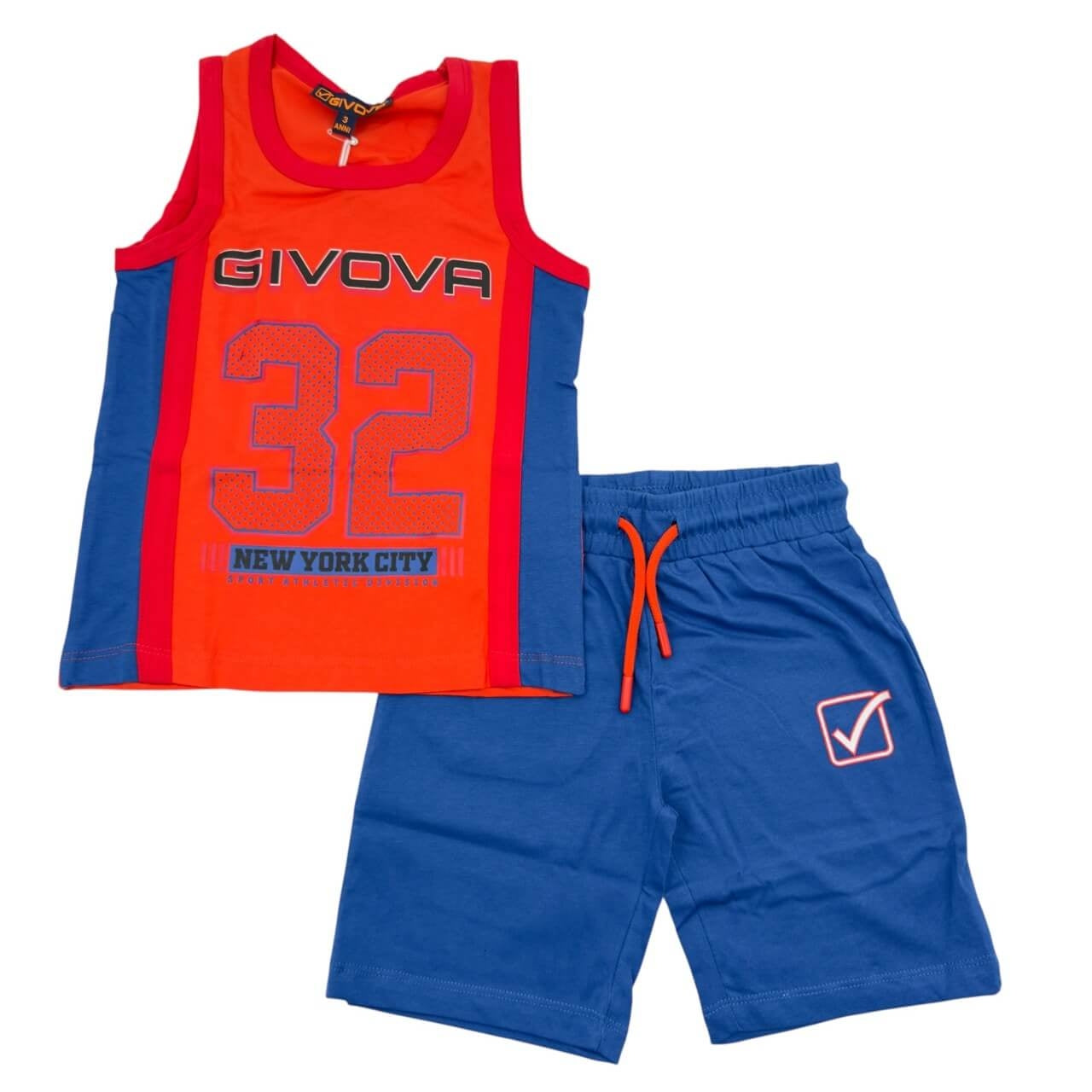 Completo Canotta Bimbo Givova