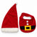 Cappello + Bavetta In ciniglia Natalizia