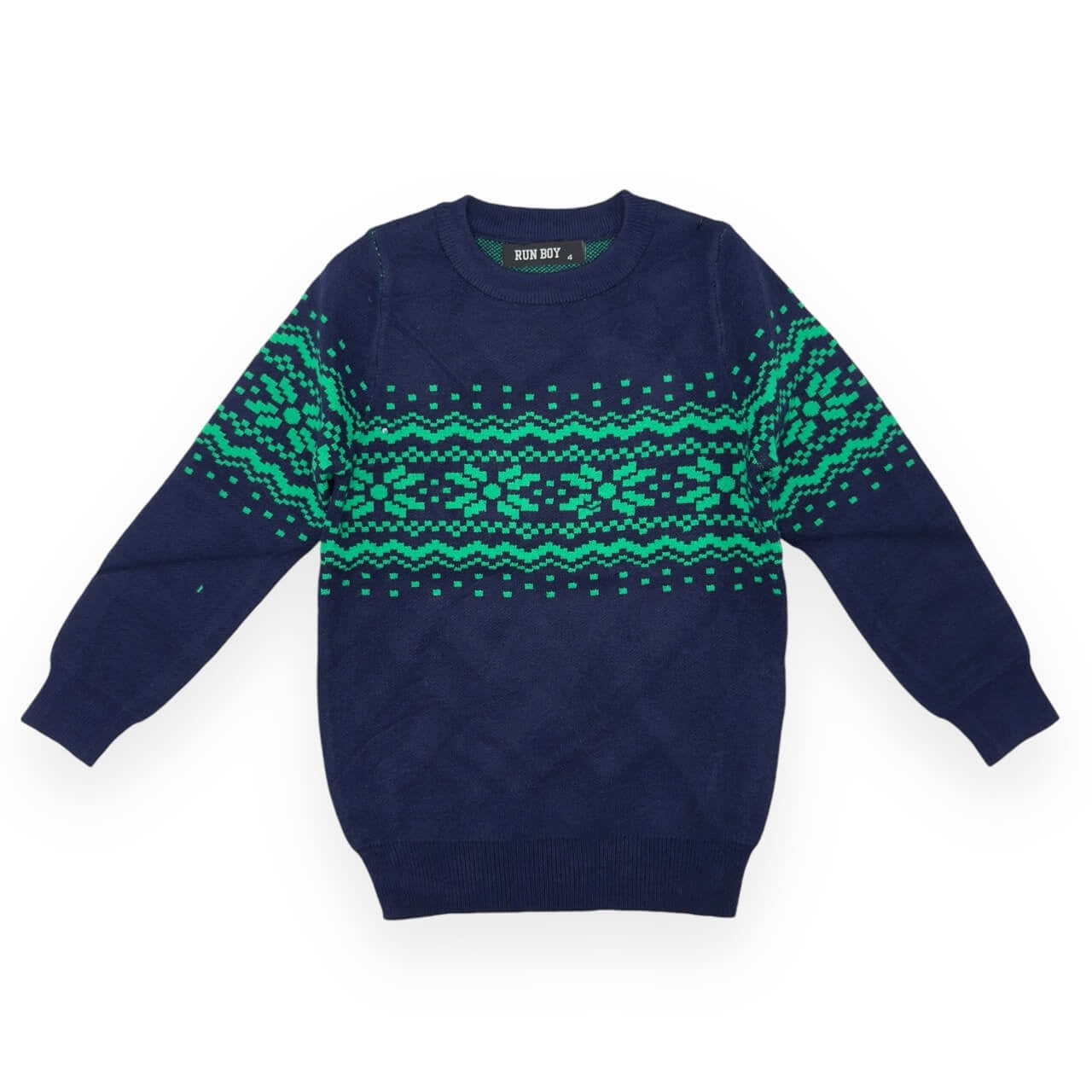 Maglione Neonato 0-5 Anni - Pullover Collo Rotondo Tinta Unita - Foto 5