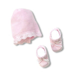 Set Cappello+scarpe in Cotone 0/3 Mesi
