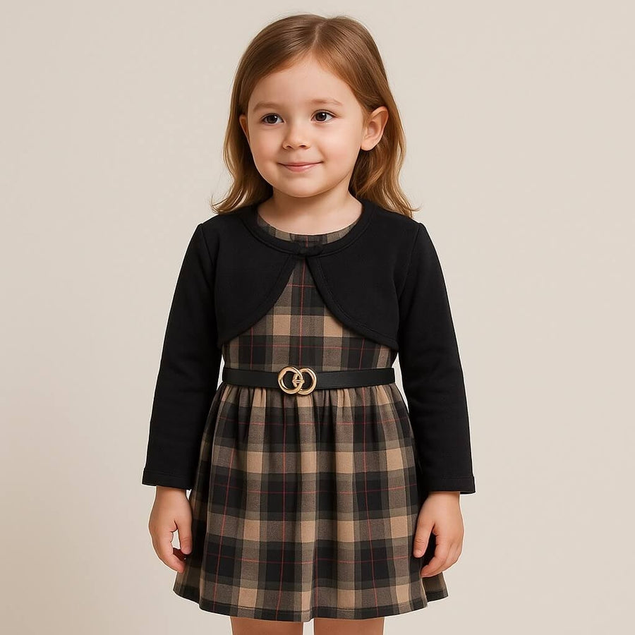 Abito scozzese con bolerino