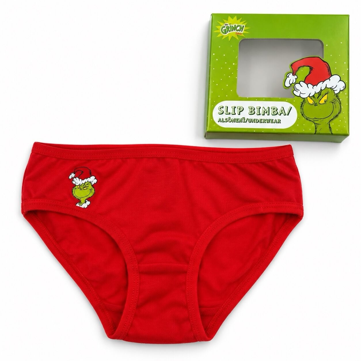 Slip Bambina Natalizio in Confezione – Il Grinch