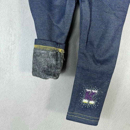 Leggins Jeans Bimba Felpato Imbottito