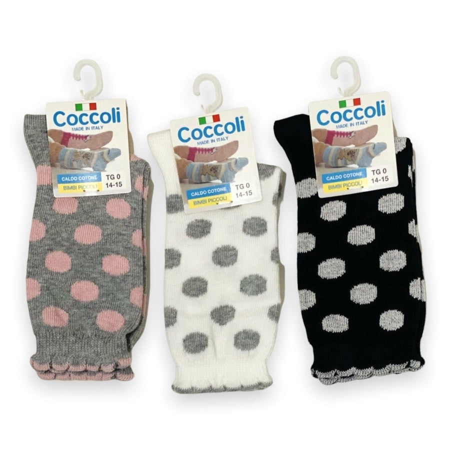 3 Calzini Alti in Caldo cotone Neonata