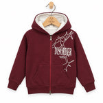 Felpa invernale Felpata con zip Retro stampato - XOUT JEANS