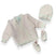 Set Golfino+Scarpette+Cappello in Cotone 0/6 Mesi