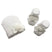 Set Cappello+scarpe in Caldo Cotone 0/6 Mesi