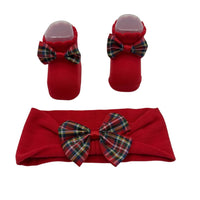 Set Scarpine + Fascia Neonata in Caldo cotone