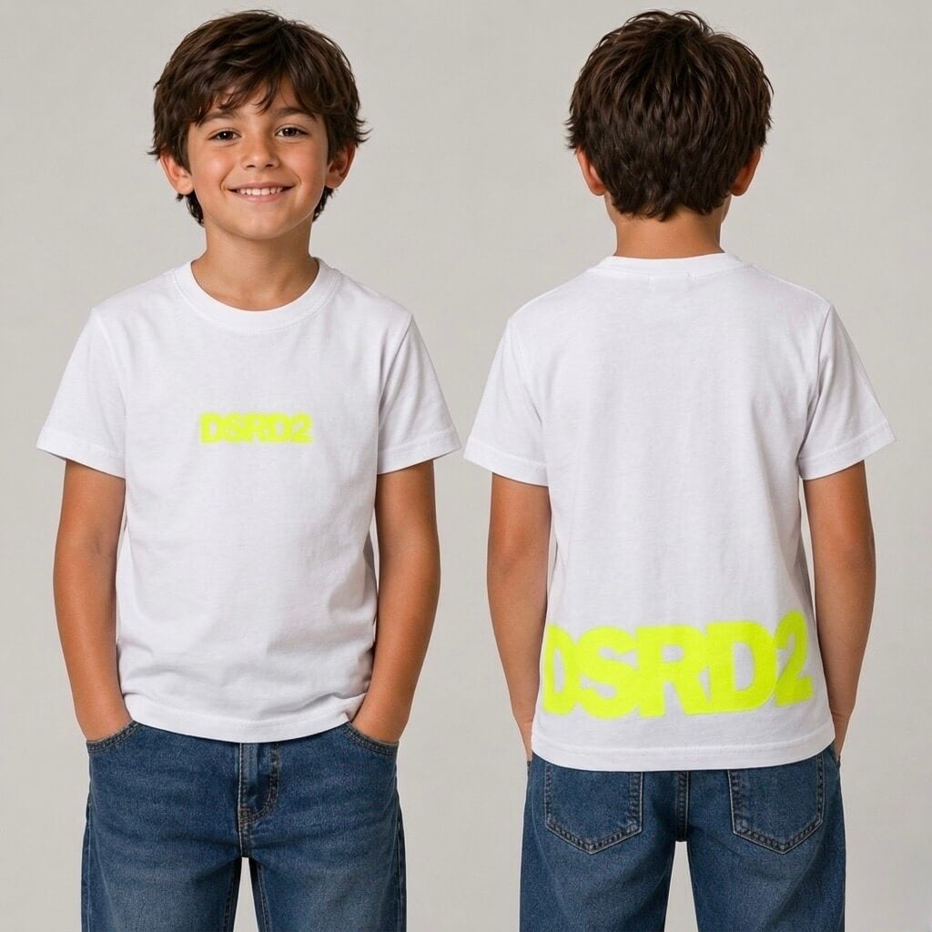 T-Shirt Bimbo Stampata fronte Retro