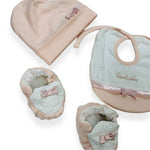 Set Cotone Cappello+scarpe+bavetta Limited Edition