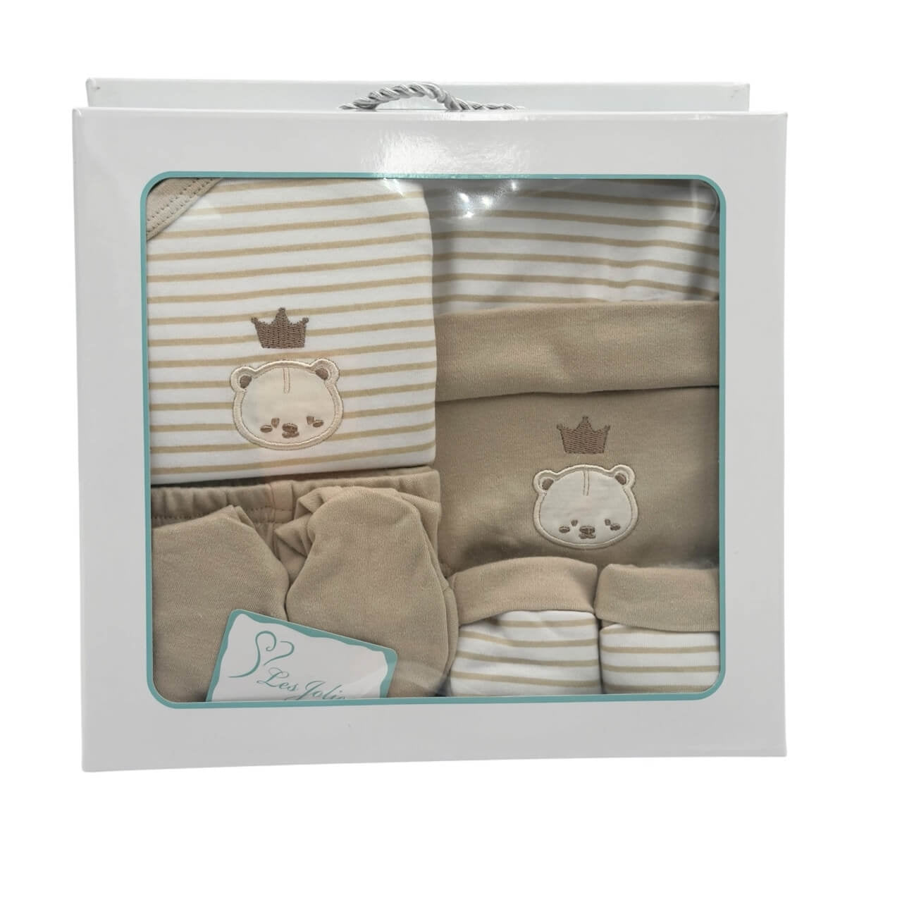 Set nascita 5 pezzi in caldo cotone - Les Jolies