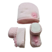 Set Cappello+scarpe in Cotone 0/6 Mesi