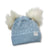 Cappello 2 PonPon in Misto Lana