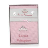 Completo Principessa Lenzuola + Copertina Cotone Culla/passeggino