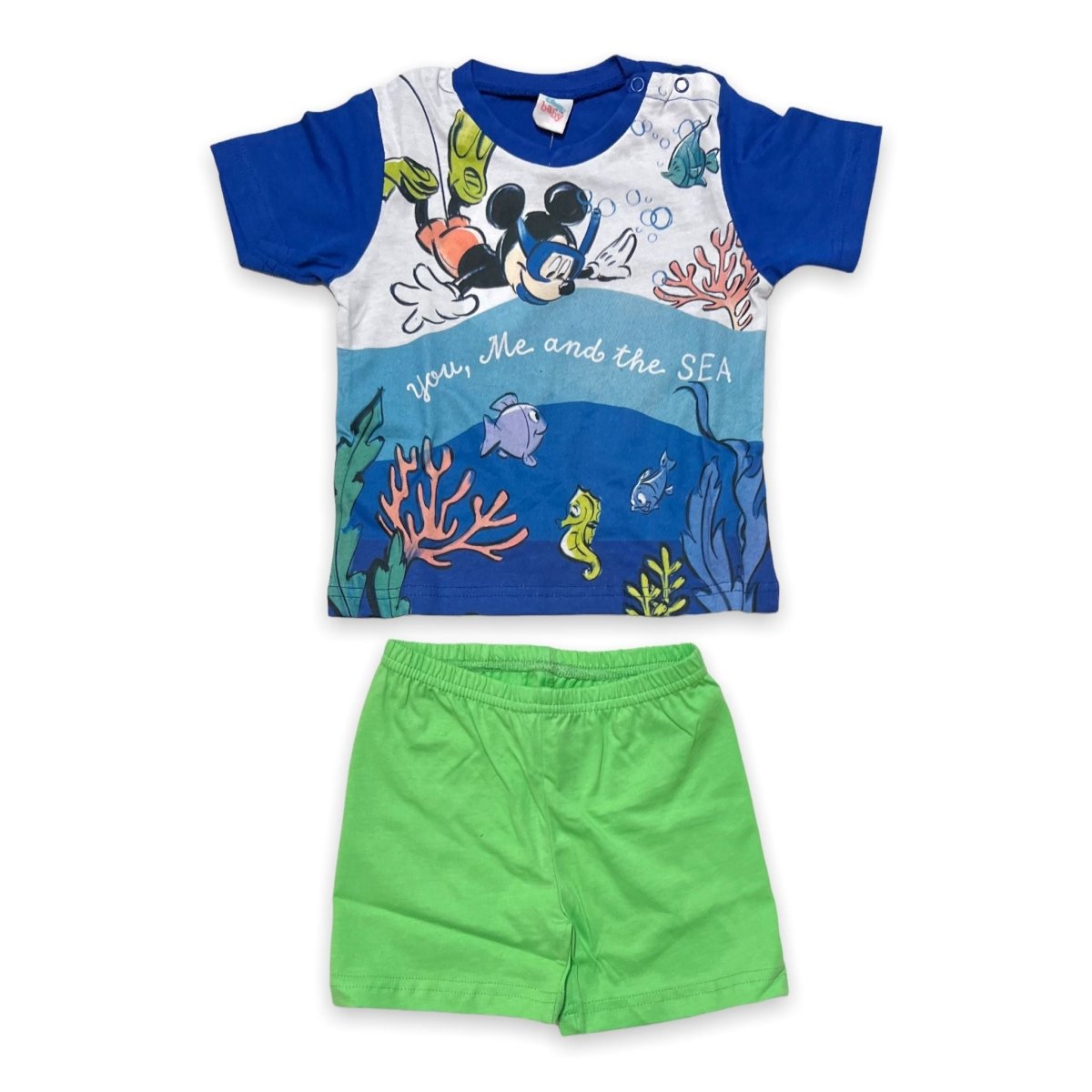 Pigiama 100% Cotone Disney Mickey Mouse