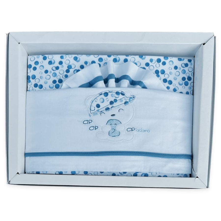 Completo Culla/Lettino Pastello 100% Cotone