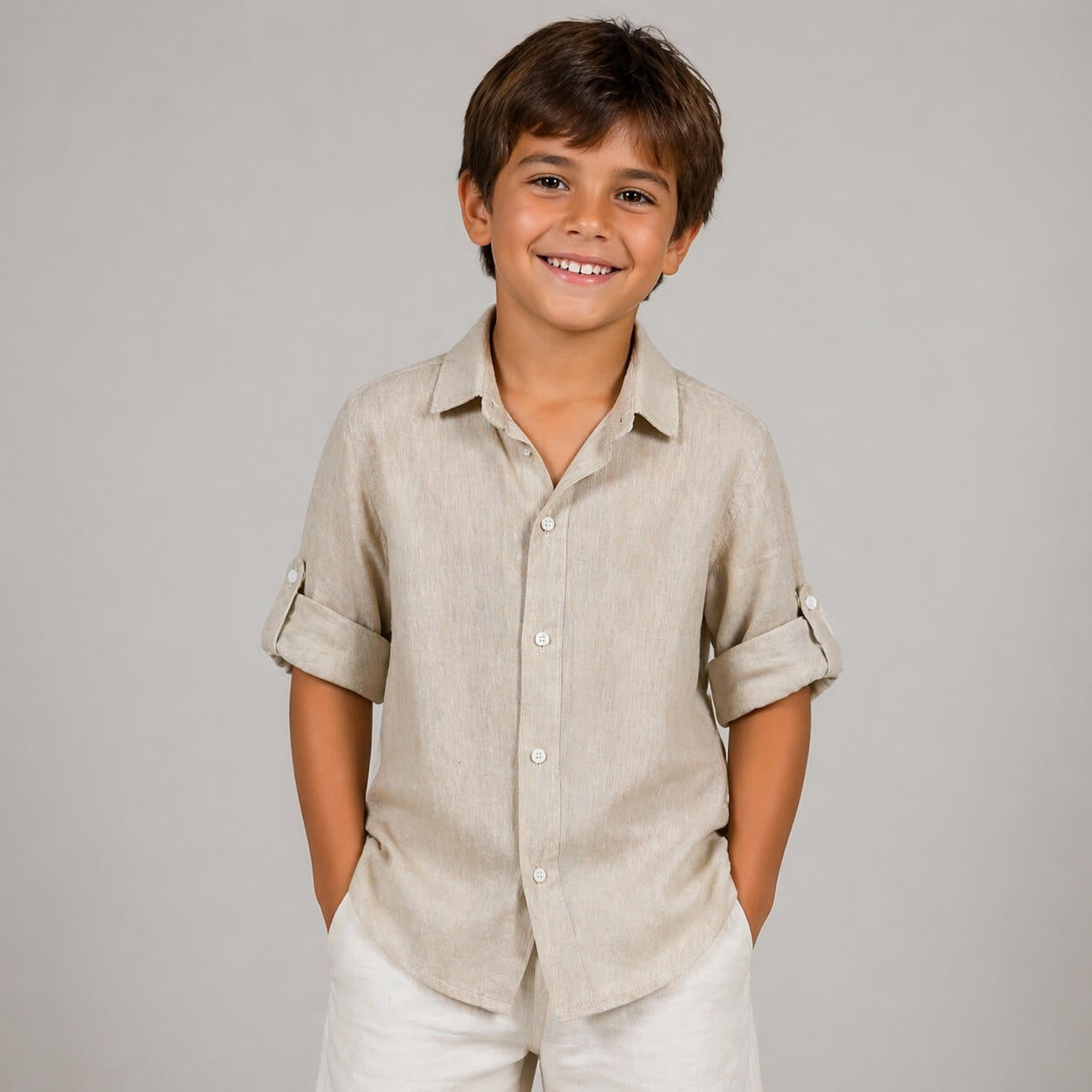 Camicia in Lino Ragazzo