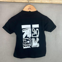 T-shirt retro stampato neonato