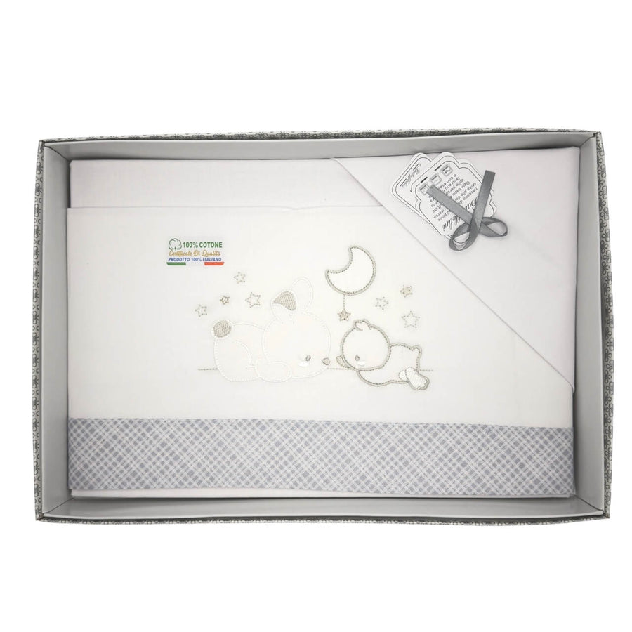 Completo Culla/Lettino Batuffolini 100% Cotone