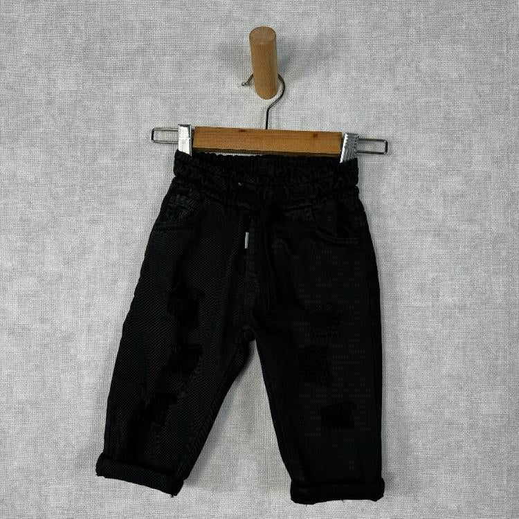 Pantalone In Cotone Con Strappi