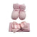 Set Scarpine + Fascia Neonata in Caldo cotone