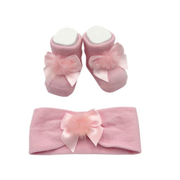 Set fascetta+scarpe in Caldo Cotone