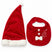 Cappello + Bavetta In ciniglia Natalizia