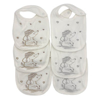 6 Bavette Ricamate Irge con Clips