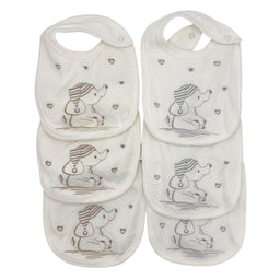 6 Bavette Ricamate Irge con Clips