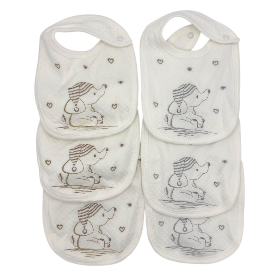 6 Bavette Ricamate Irge con Clips