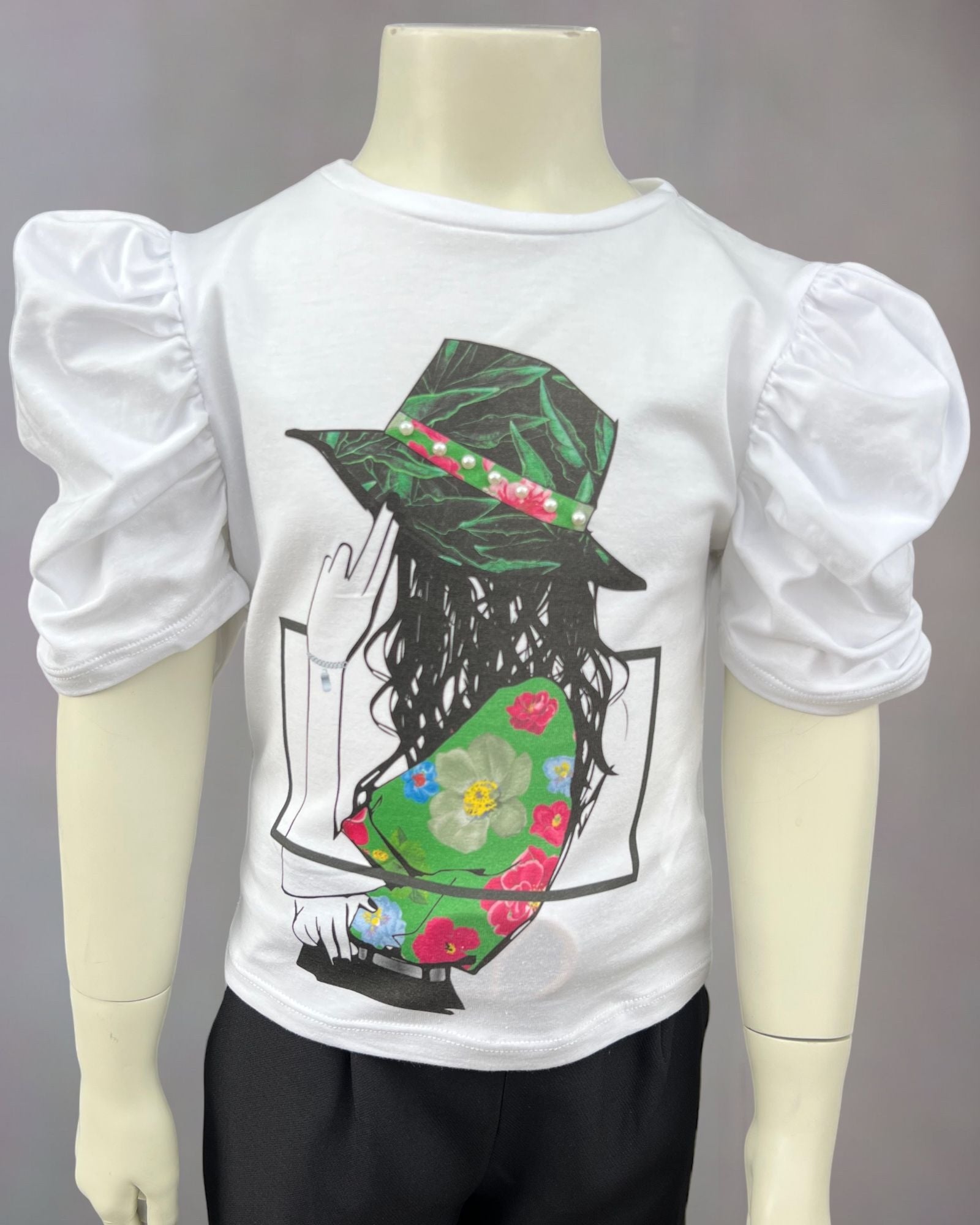 T-shirt Manica a Sbuffo