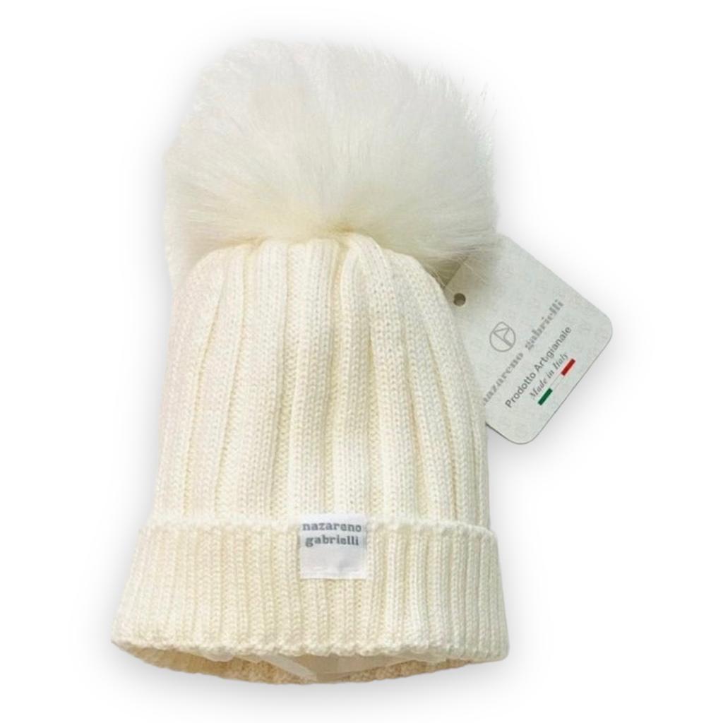 Cappello in Misto Lana Panna