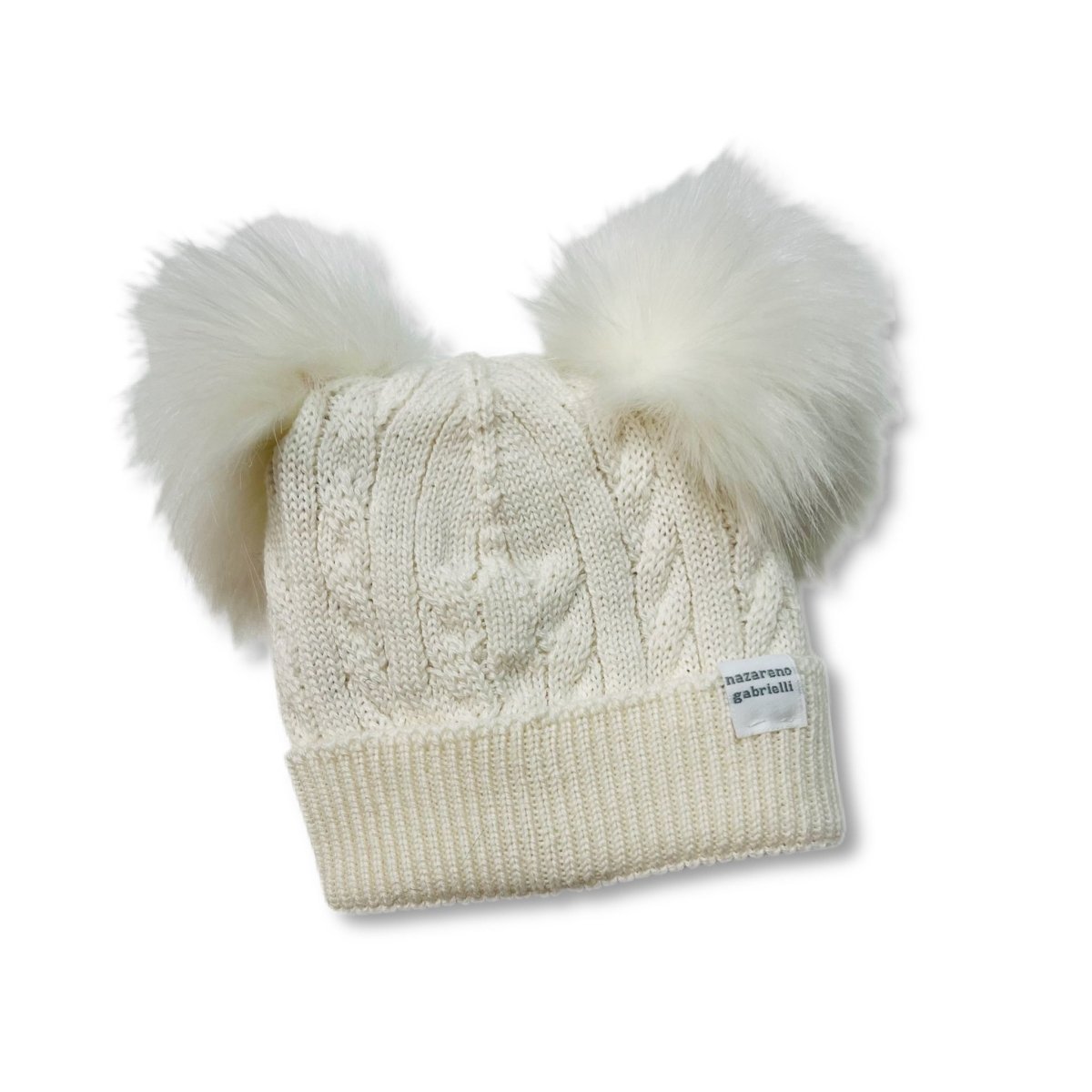 Cappello 2 PonPon in Misto Lana