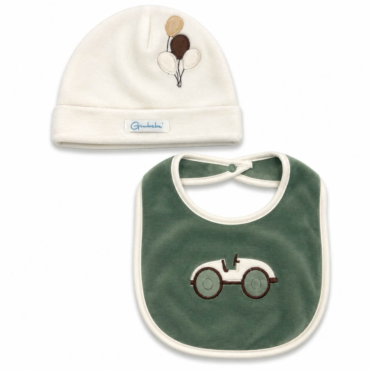 Set Cappello + Bavetta in ciniglia - Giubebe