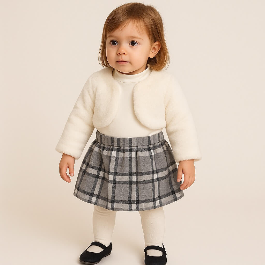 Completo Neonata Con Pelliccia